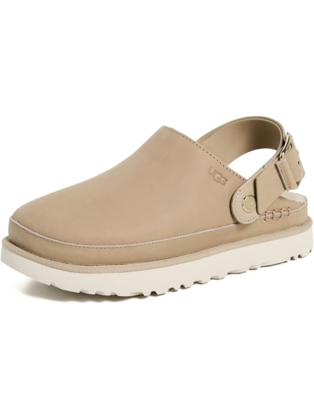 Ugg Women's Mustard Seed Round Toe Heel Strap Golden Star Villa Clog Slippers